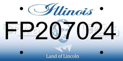 FP207024 Illinois License Plate