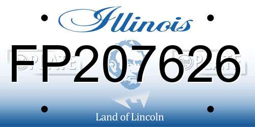 FP207626 Illinois License Plate