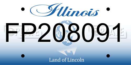 FP208091 Illinois License Plate
