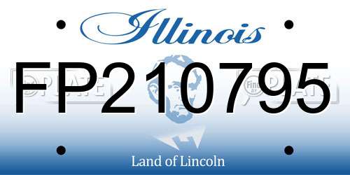 FP210795 Illinois License Plate