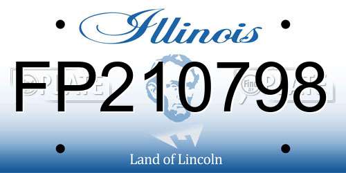 FP210798 Illinois License Plate