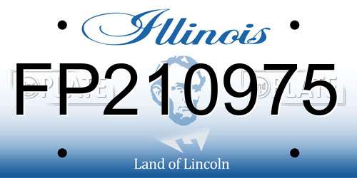 FP210975 Illinois License Plate