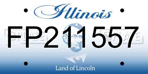 FP211557 Illinois License Plate