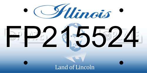 FP215524 Illinois License Plate
