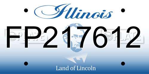 FP217612 Illinois License Plate