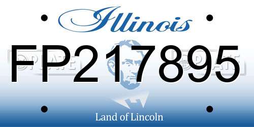 FP217895 Illinois License Plate