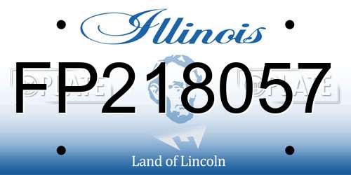 FP218057 Illinois License Plate