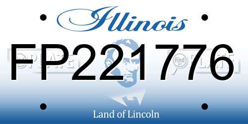 FP221776 Illinois License Plate