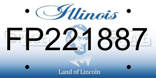 FP221887 Illinois License Plate