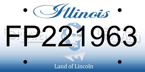 FP221963 Illinois License Plate