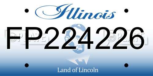 FP224226 Illinois License Plate