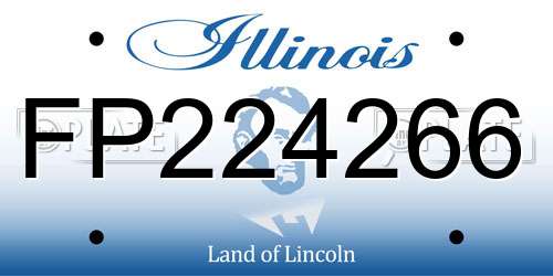 FP224266 Illinois License Plate