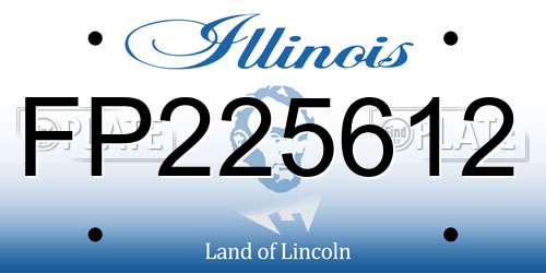 FP225612 Illinois License Plate