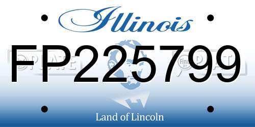 FP225799 Illinois License Plate