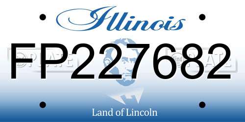 FP227682 Illinois License Plate