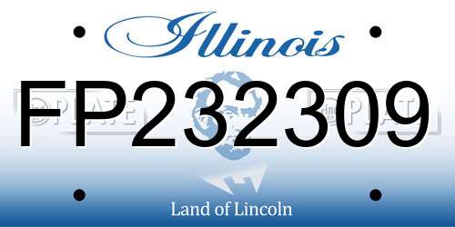 FP232309 Illinois License Plate