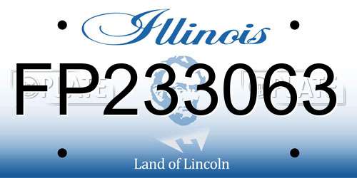 FP233063 Illinois License Plate