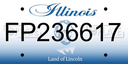 FP236617 Illinois License Plate