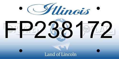 FP238172 Illinois License Plate
