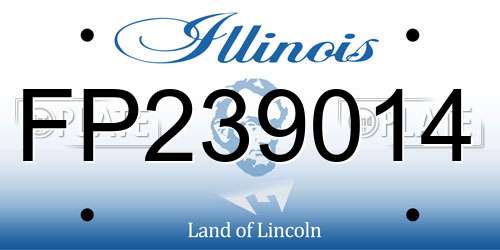 FP239014 Illinois License Plate