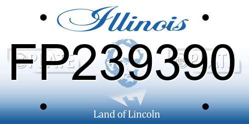 FP239390 Illinois License Plate