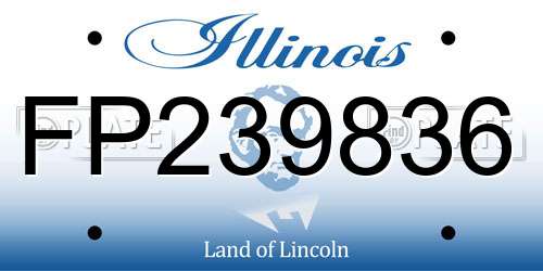 FP239836 Illinois License Plate