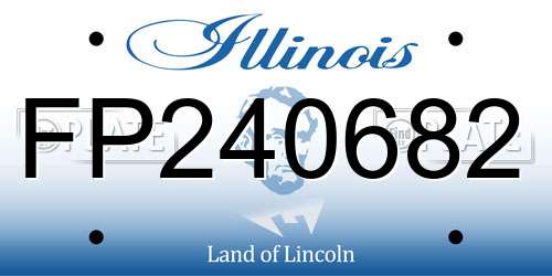 FP240682 Illinois License Plate