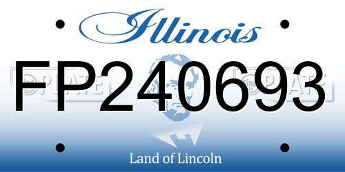 FP240693 Illinois License Plate