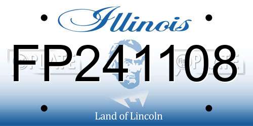 FP241108 Illinois License Plate