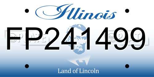 FP241499 Illinois License Plate