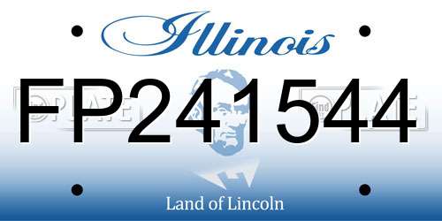 FP241544 Illinois License Plate