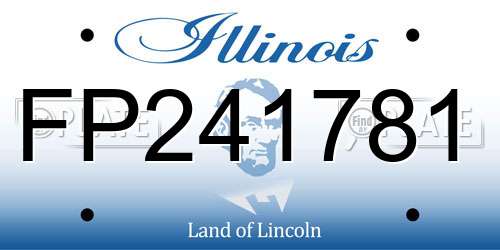 FP241781 Illinois License Plate