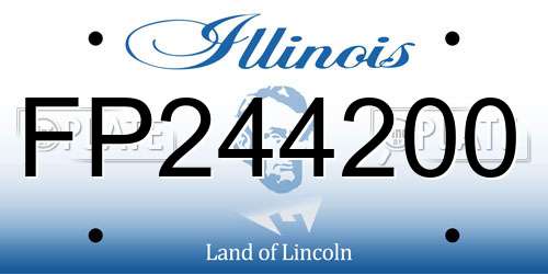 FP244200 Illinois License Plate