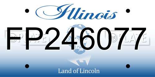 FP246077 Illinois License Plate