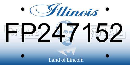 FP247152 Illinois License Plate