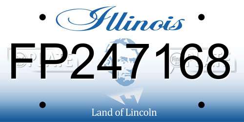 FP247168 Illinois License Plate