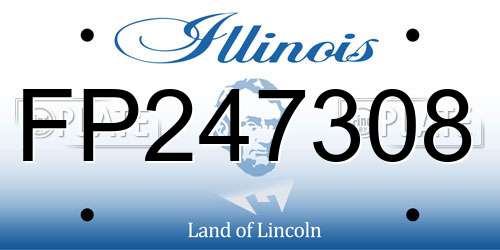 FP247308 Illinois License Plate