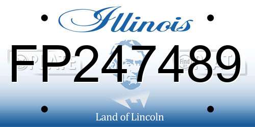 FP247489 Illinois License Plate