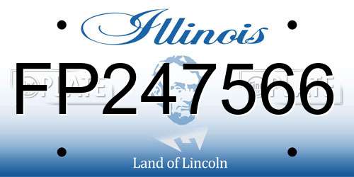 FP247566 Illinois License Plate