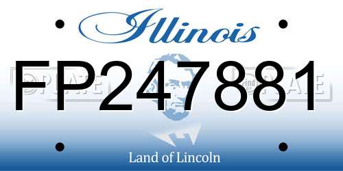 FP247881 Illinois License Plate