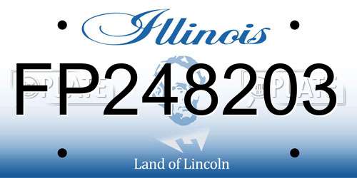 FP248203 Illinois License Plate