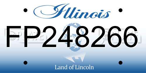 FP248266 Illinois License Plate