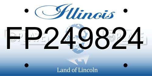 FP249824 Illinois License Plate
