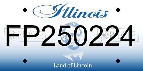 FP250224 Illinois License Plate