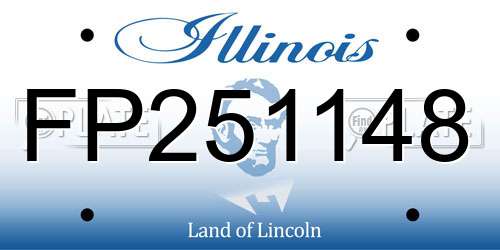 FP251148 Illinois License Plate