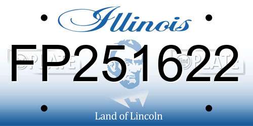 FP251622 Illinois License Plate