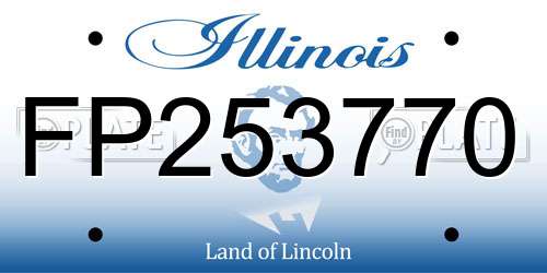 FP253770 Illinois License Plate