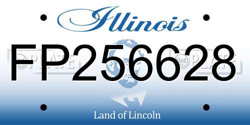 FP256628 Illinois License Plate