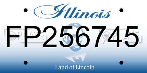 FP256745 Illinois License Plate