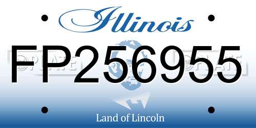 FP256955 Illinois License Plate